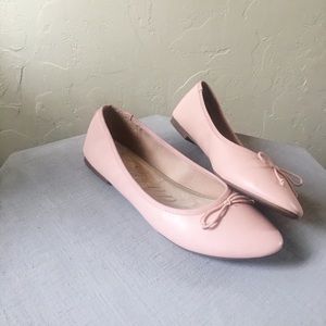 Rose pink ballet flats